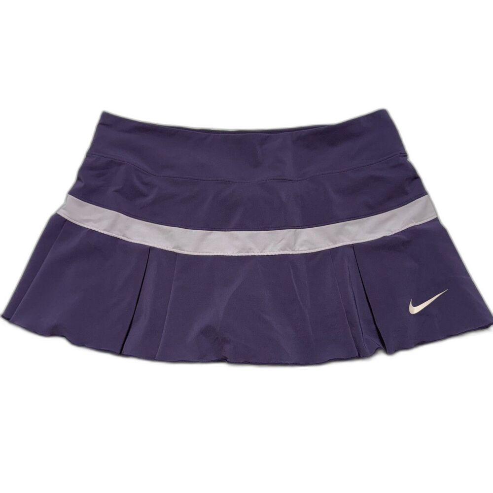 Nike Court Victory Dri-FIT Tennis Skort Womens M Purple Haze Pleated Pickleball